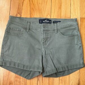 Army Green Hollister Jean Shorts